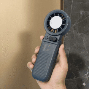 Rechargeable Portable USB Mini Fan with Adjustable Speed – Matte Black