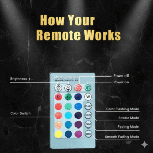 12W Bluetooth Music LED Bulb - Multicolor Smart Remote