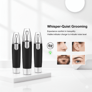 Sharp Steel Battery-Operated Ear and Nose Hair Trimmer