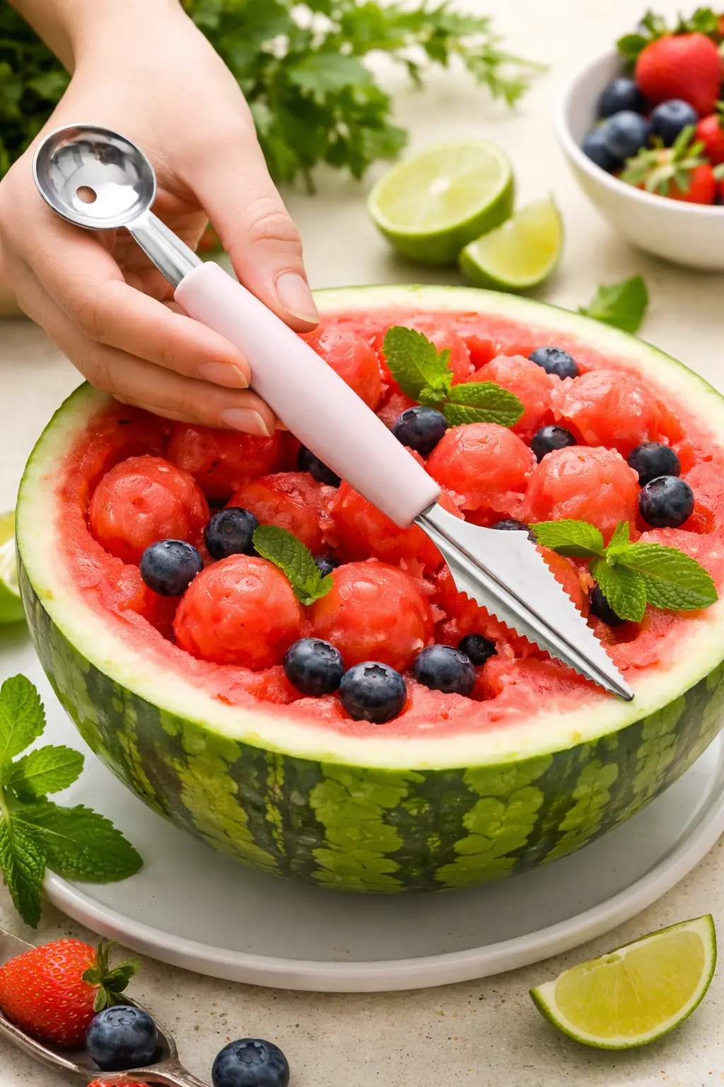 fruit scooper peeler set stainless steel,melon baller tool for watermelon,fruit carving tool kitchen use,watermelon scooper tool india,kitchen fruit cutting tool stainless steel,ysstore,ysstore product sale , ysstore sale,Fruit Scooper & Peeler Set | Stainless Steel Garnish Tool