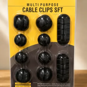 Cable Organizer Holder Clips for Wire Management (10 Pc)