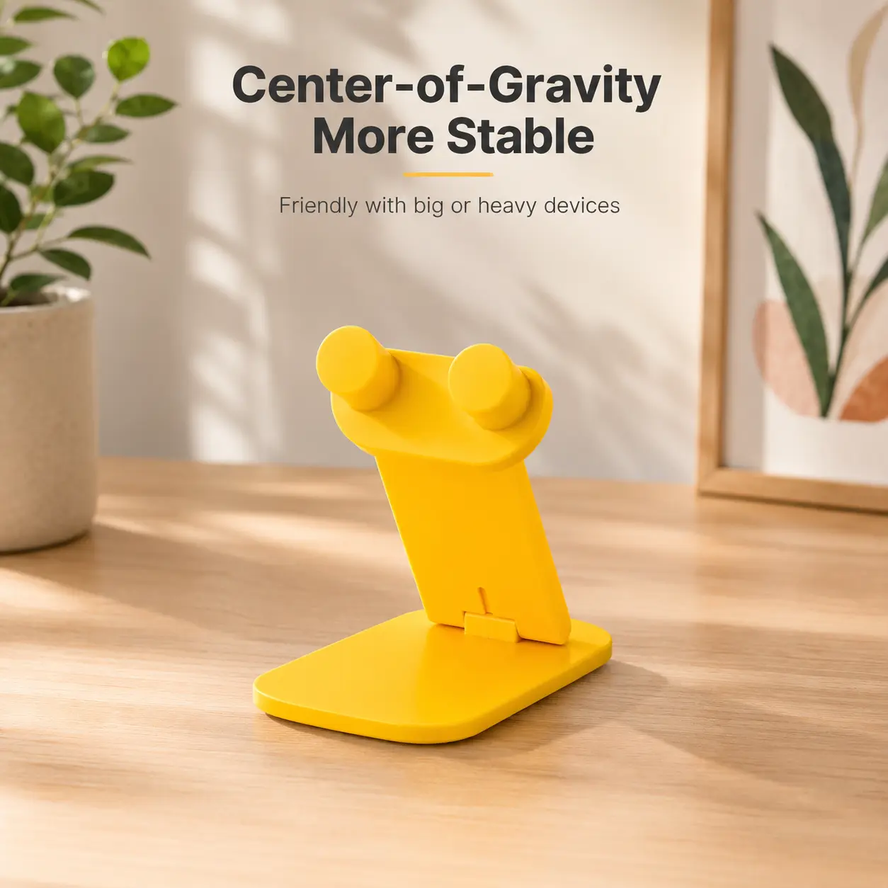 Adjustable Foldable Mobile Stand with Cute Cartoon Design