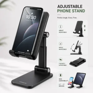 Foldable Adjustable Mobile Stand for Desk & Table