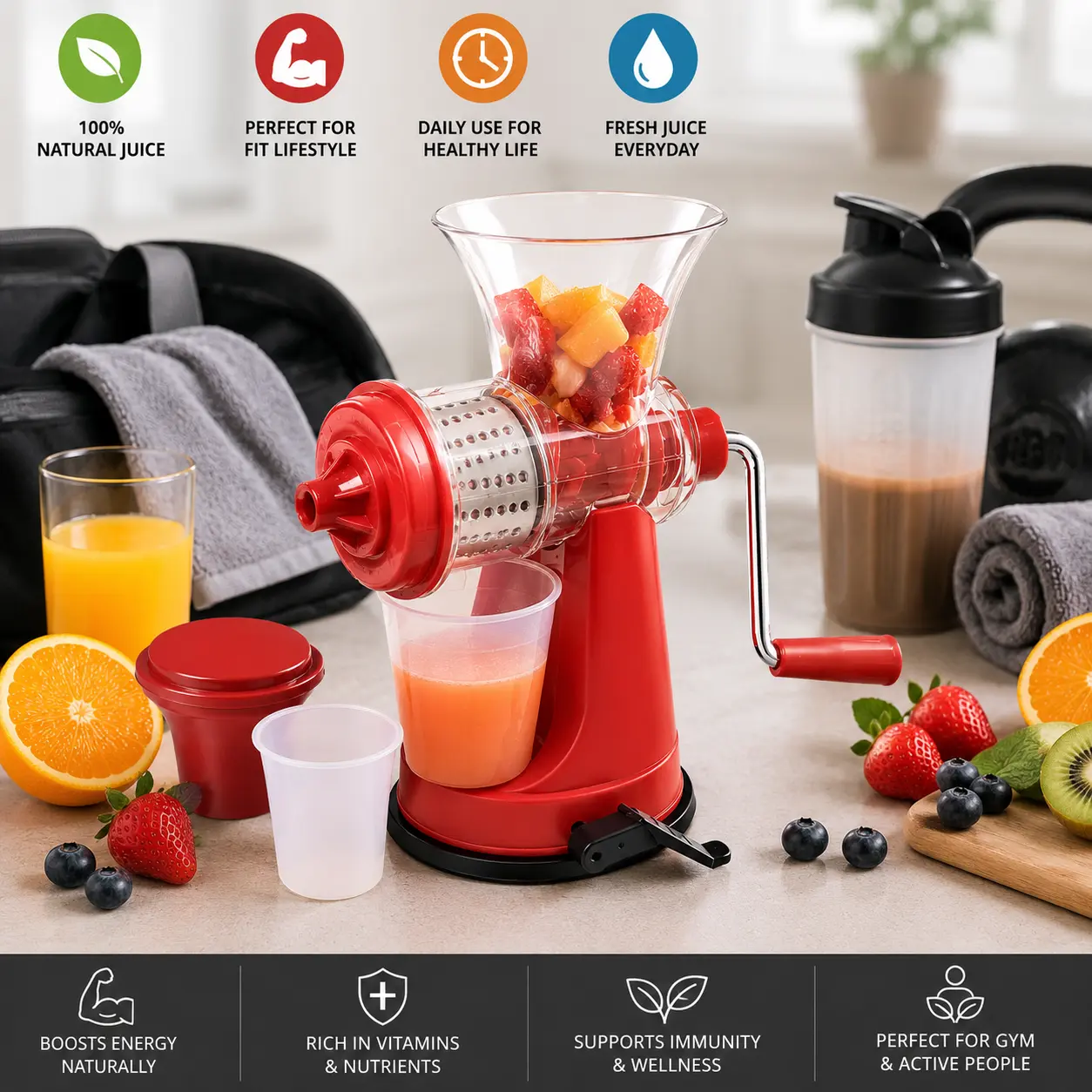 Mini Portable Fruit & Vegetable Juicer Blender