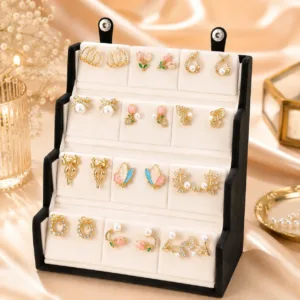 Korean Anti Tarnish Earrings Set for Women & Girls (12 Pairs)