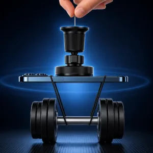 Magnetic Wireless Car Phone Charger Mount with RGB Lights
