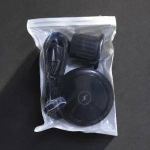 Magnetic Wireless Car Phone Charger Mount with RGB Lights