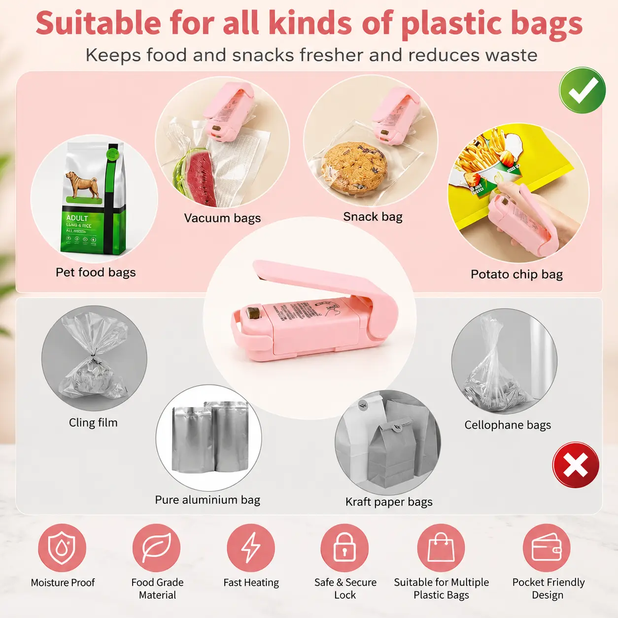 Portable Mini Plastic Bag Heat Sealer Machine