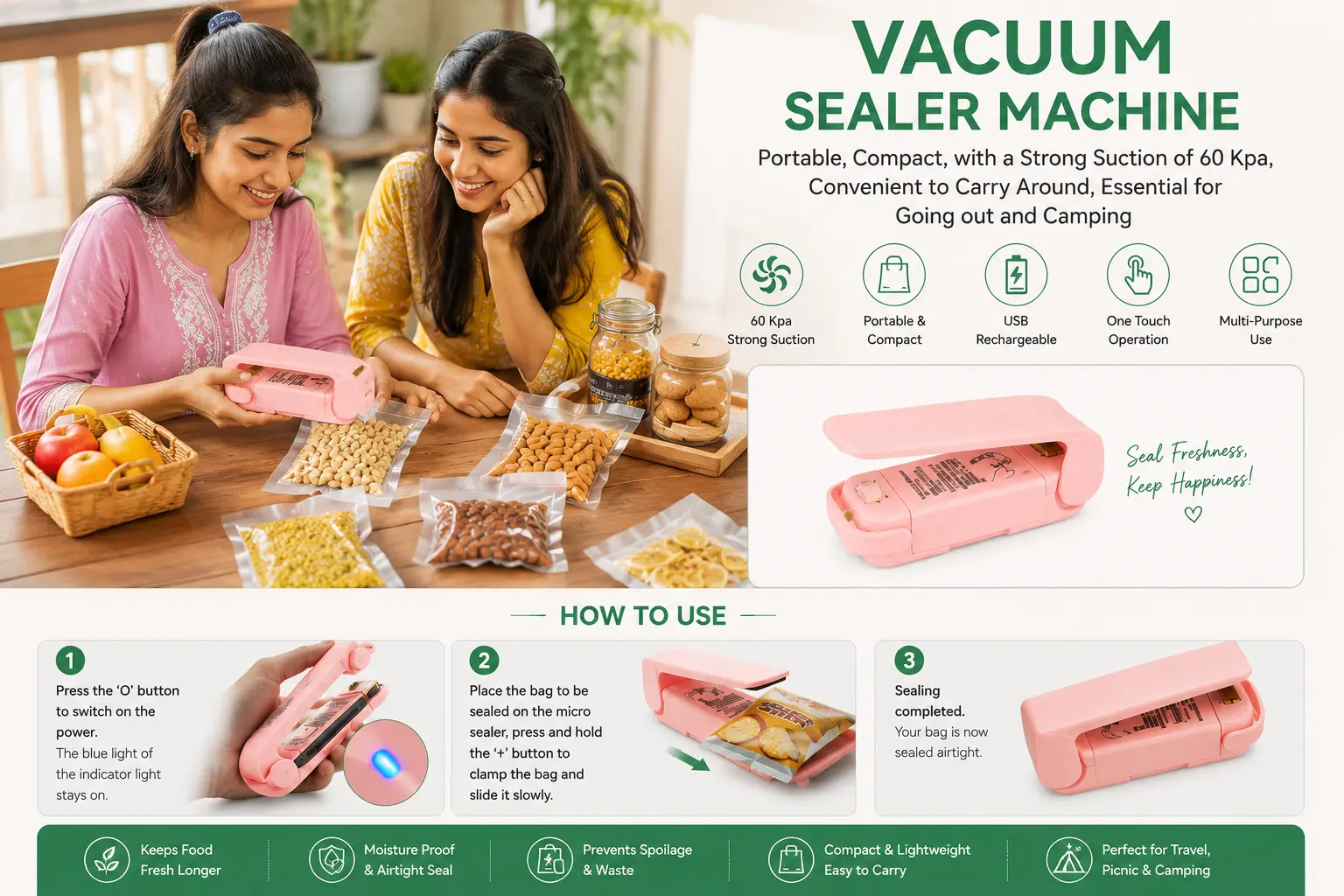 Portable Mini Plastic Bag Heat Sealer Machine