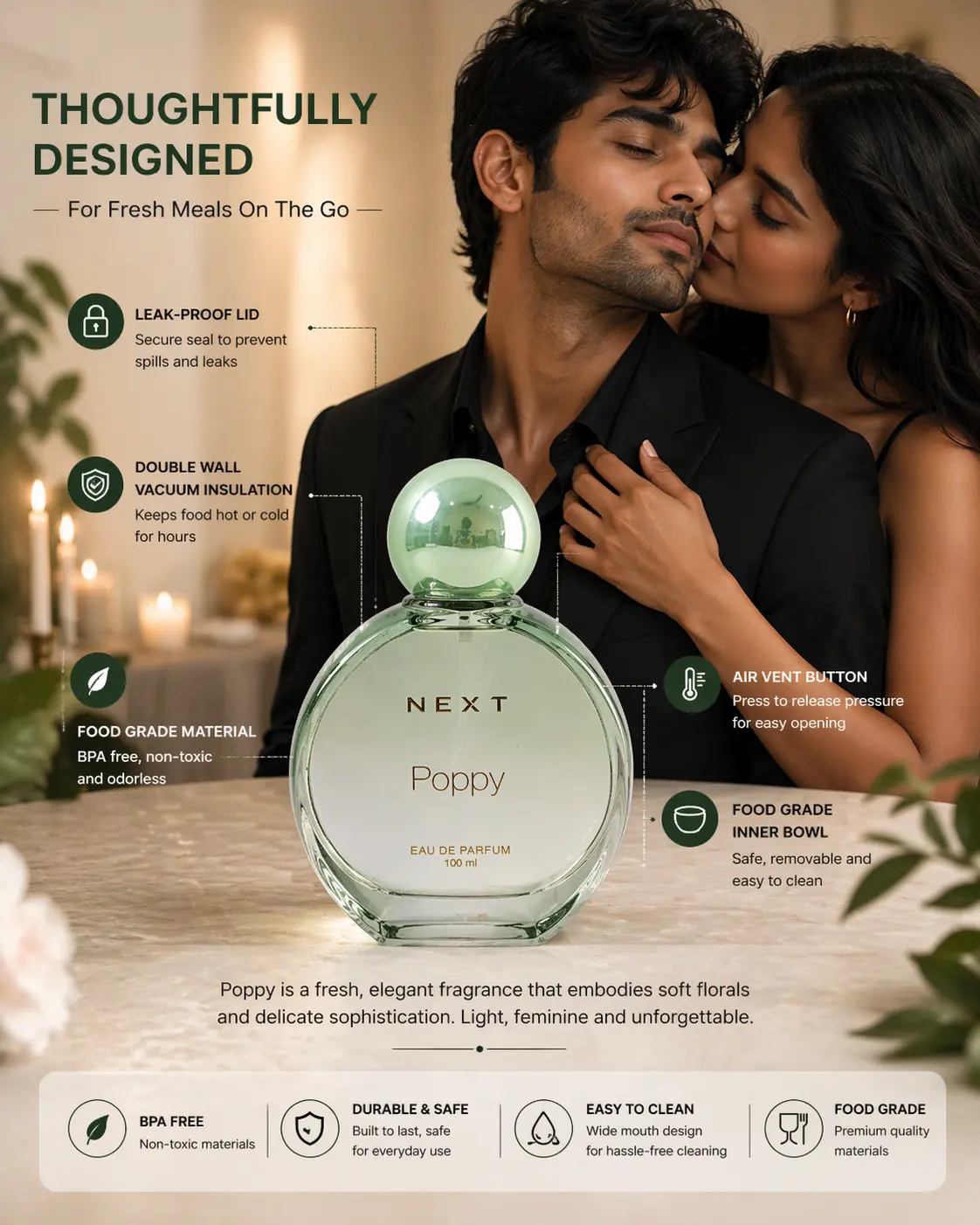 Premium Poppy Eau De Perfume 100ml for Men & Women