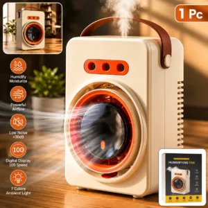Buy Portable Air Cooling Fan with Humidifier & Display for cool airflow and refreshing mist. Mini air cooler fan for home, office and summer use.