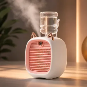 Portable Mini Air Cooler Fan with Spray Mist Cooling