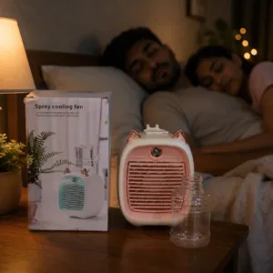 Portable Mini Air Cooler Fan with Spray Mist Cooling