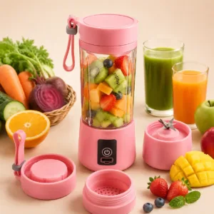 Portable USB Juicer Blender Cup with 6 Blades 380ML