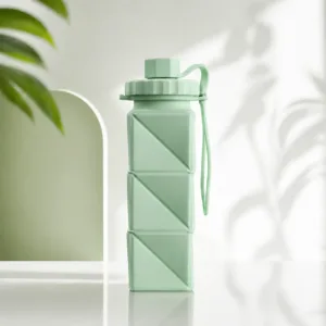 Foldable Collapsible Water Bottle for Travel & Gym