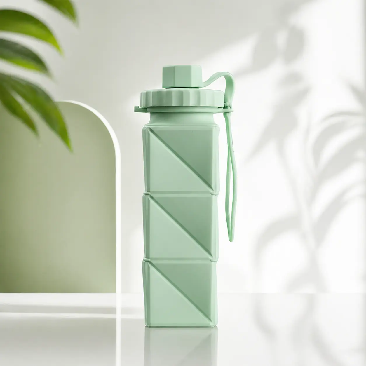Foldable Collapsible Water Bottle for Travel & Gym