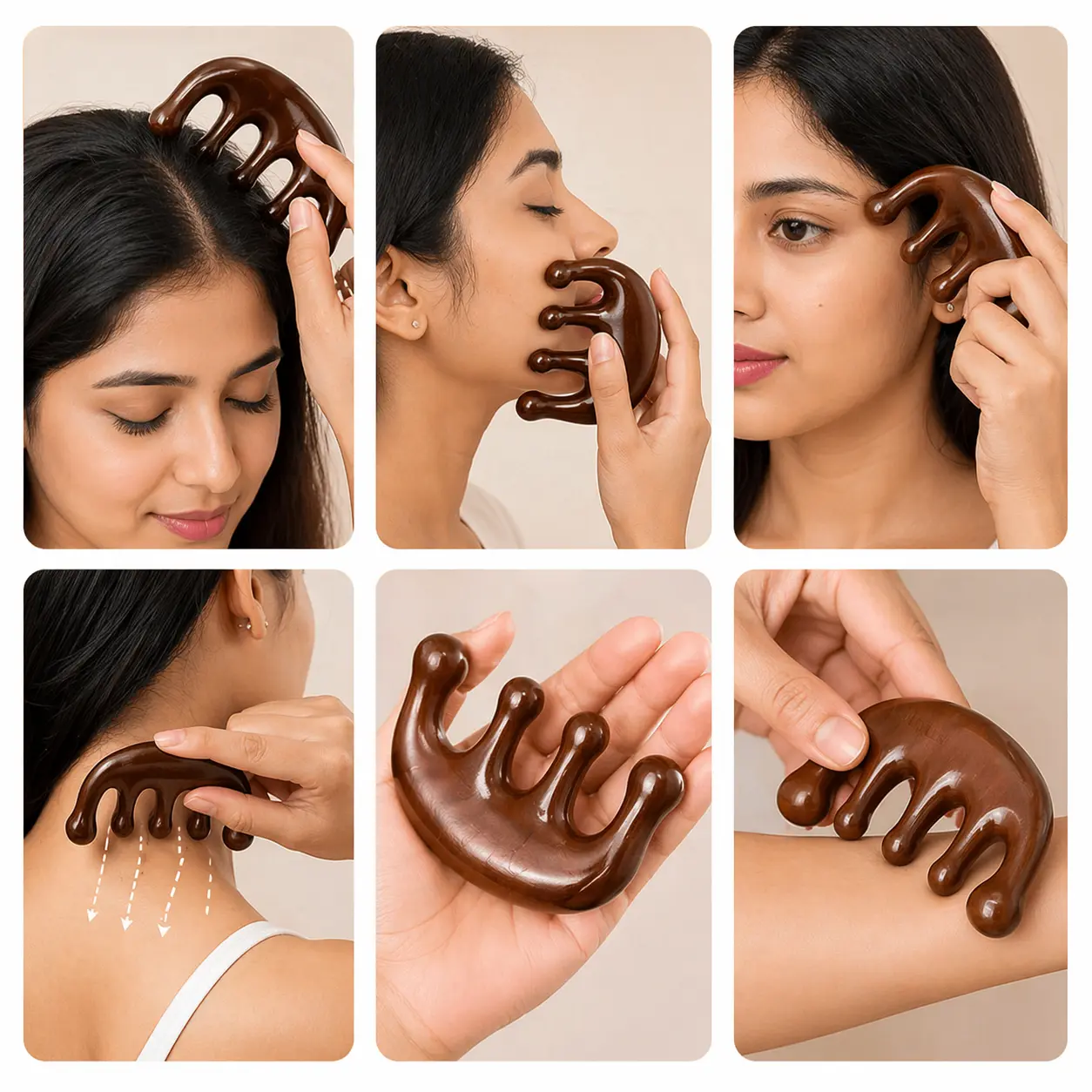 Manual Head Massager Comb for Scalp Relaxation
