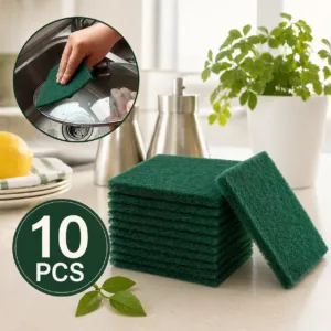 Scrub Sponge Cleaning Pads for Kitchen & Dish Cleaning (10PCS)