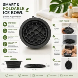 Silicone Ice Face Bowl for Skincare & Facial Massage