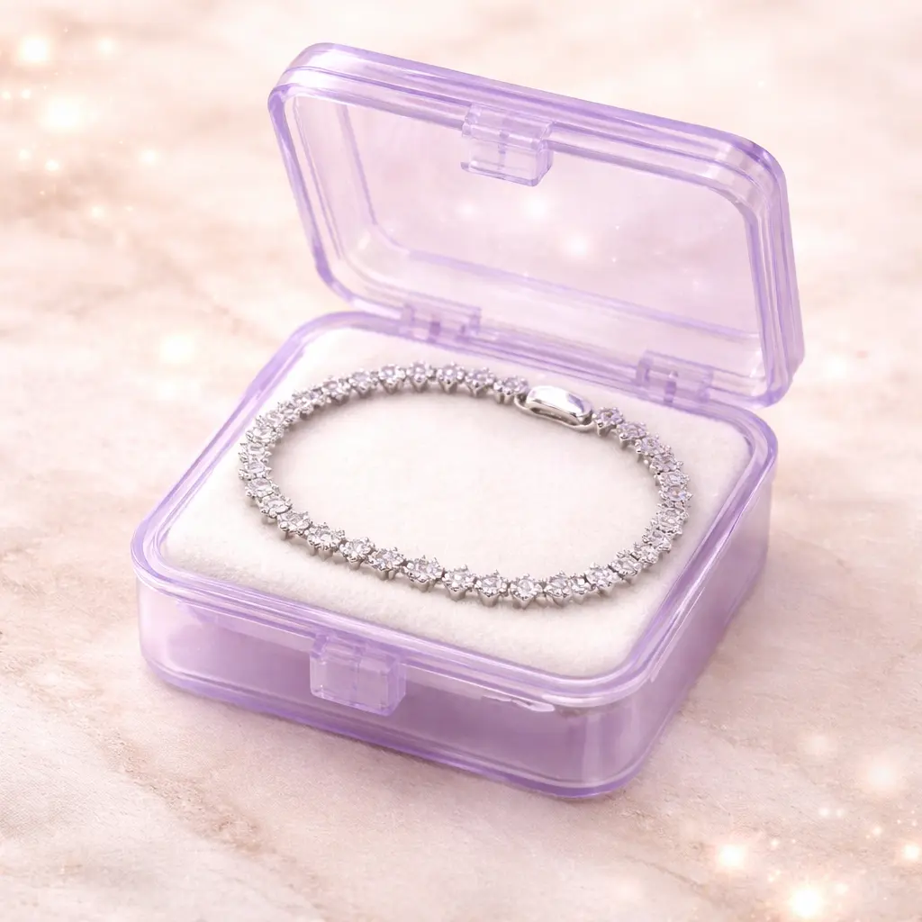 Silver Plated AD Stone Bracelet for Women & Girls