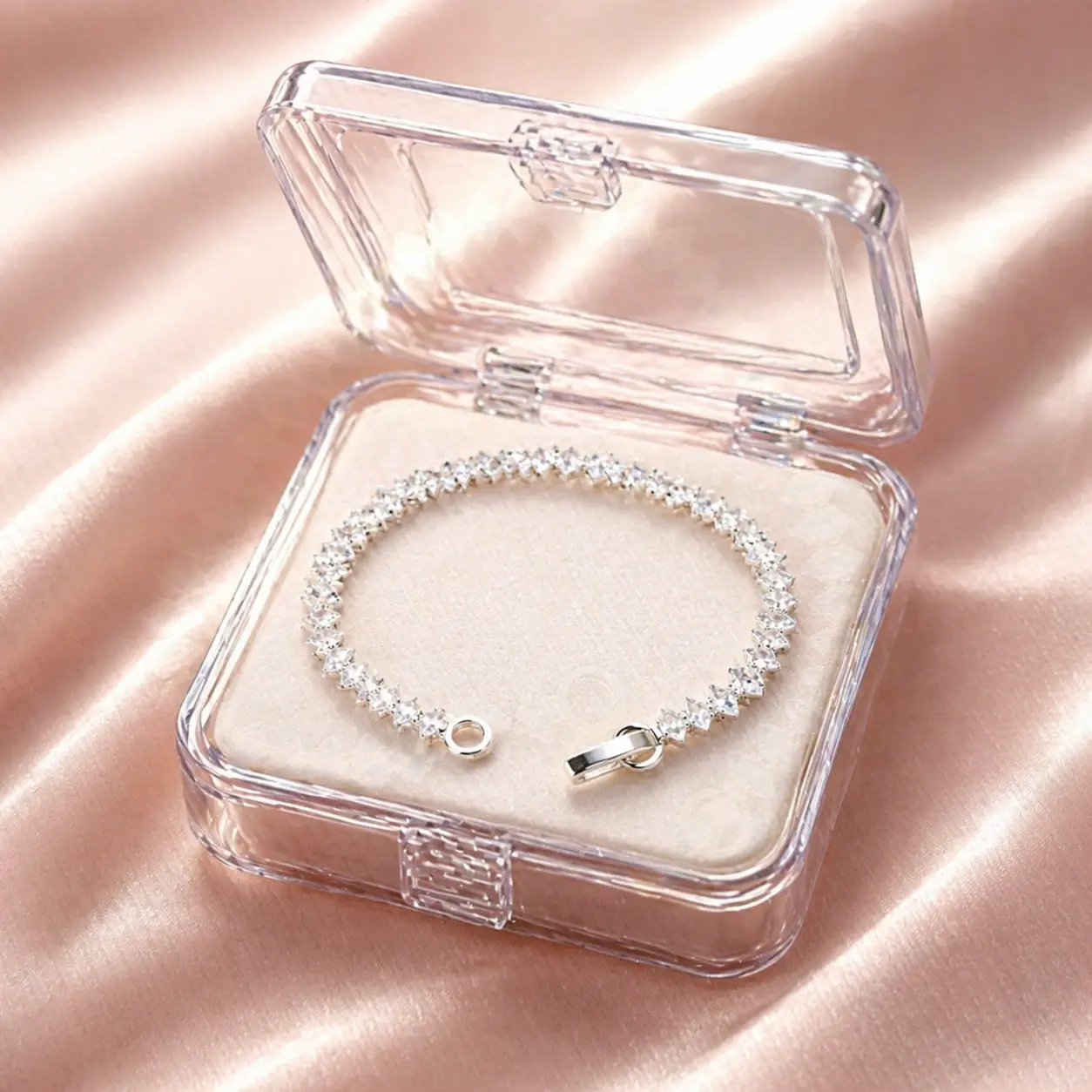Silver Plated AD Stone Bracelet for Women & Girls