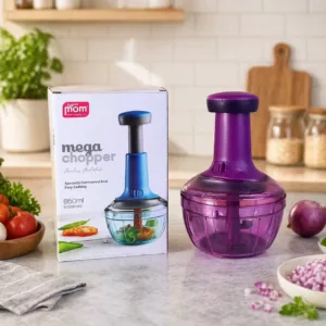 Manual Push Vegetable Chopper 650ml for Kitchen Use is perfect for fast and easy chopping of vegetables during daily cooking.