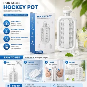 2-in-1 Ice Tray with Lid & Ice Ball Maker – Easy Release